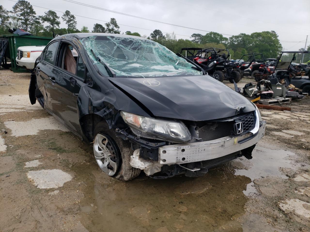 HONDA CIVIC LX 2015 with VIN 19XFB2F51FE006764 - Photo from auction