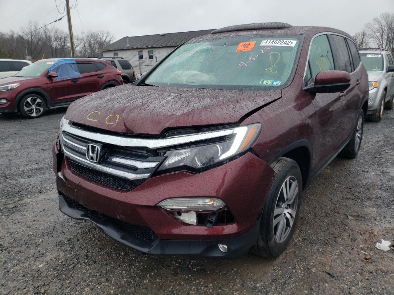 Photo 2 from auction – 2018 HONDA PILOT EXL with VIN 5FNYF6H55JB071783