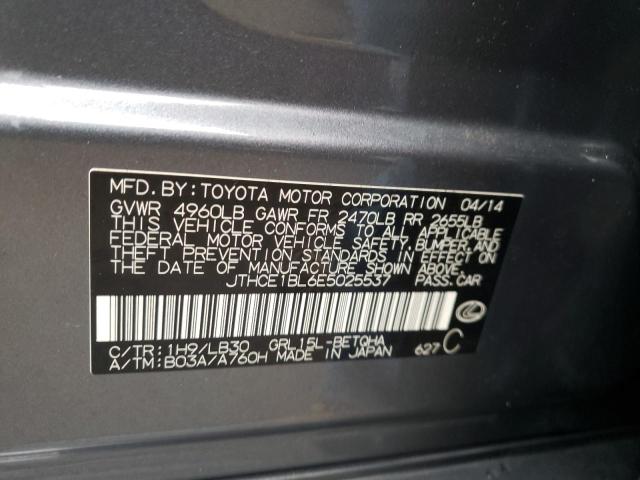 Photo 10 from auction – 2014 LEXUS GS 350 with VIN JTHCE1BL6E5025537