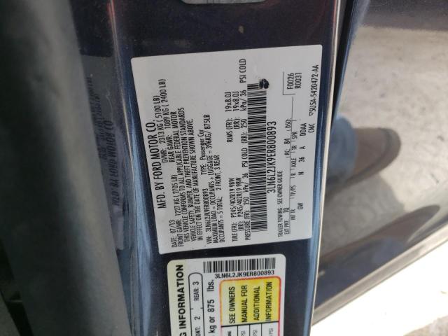 Photo 10 from auction – 2014 LINCOLN MKZ with VIN 3LN6L2JK9ER800893