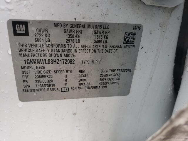 Photo 10 from auction – 2017 GMC ACADIA with VIN 1GKKNWLS3HZ172982