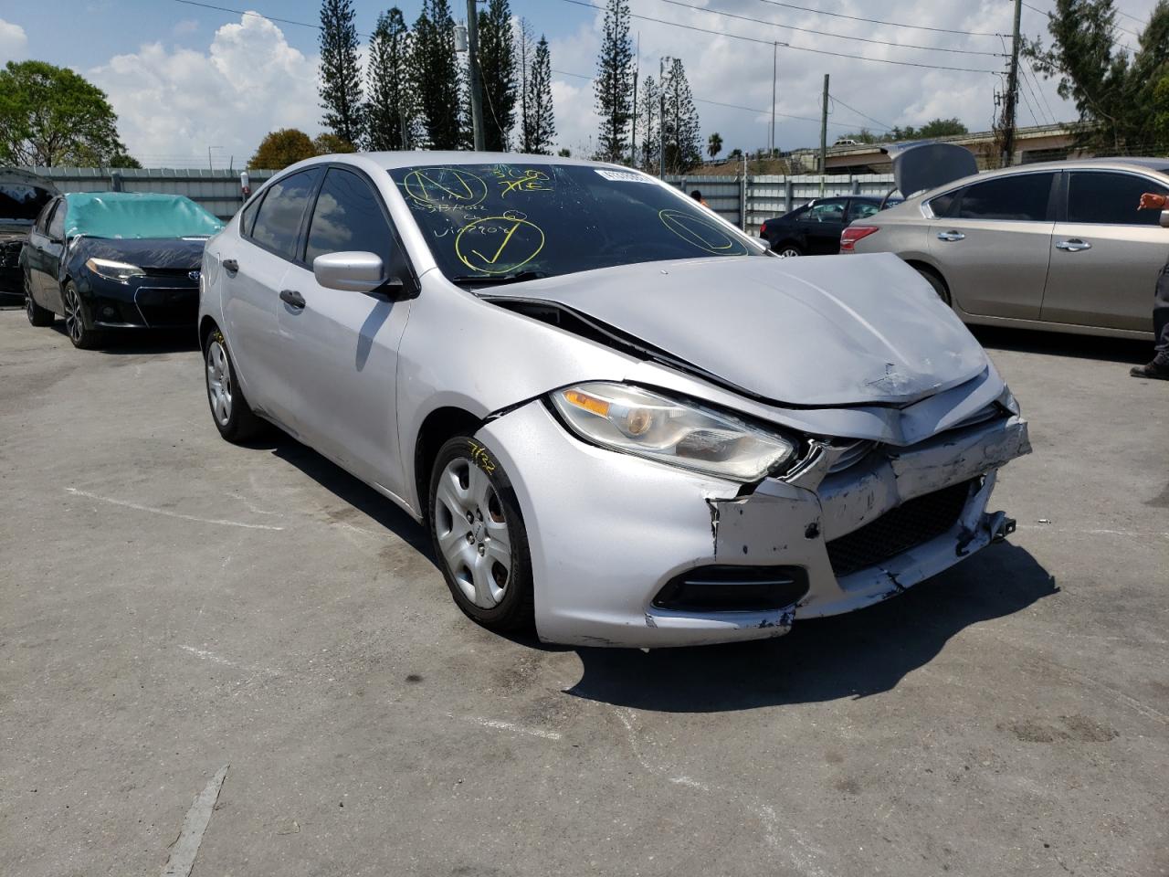 DODGE DART SE 2013 with VIN 1C3CDFAA5DD197908 - Photo from auction