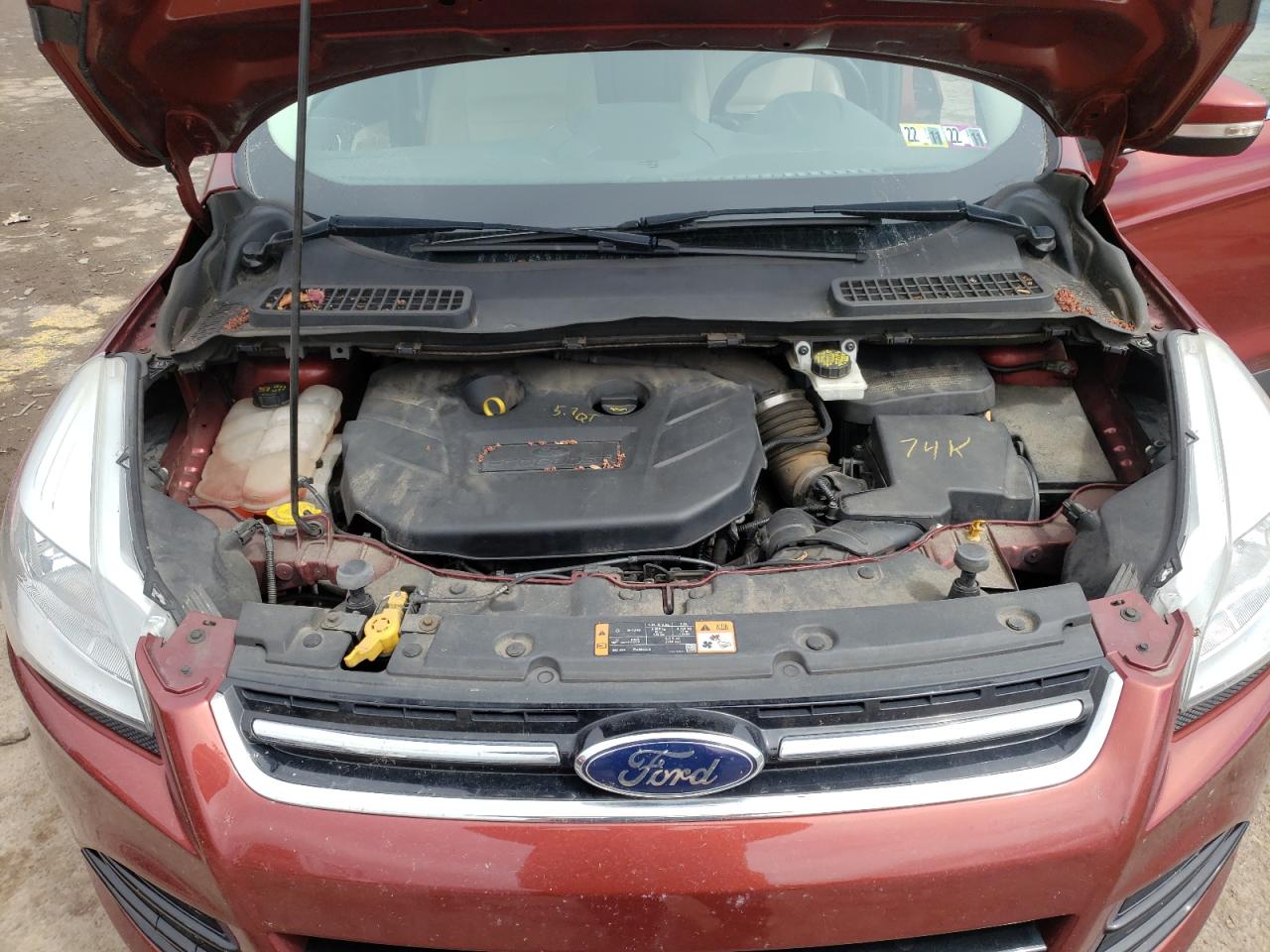 Photo 7 from auction – 2014 FORD ESCAPE TIT with VIN 1FMCU0J95EUE19603