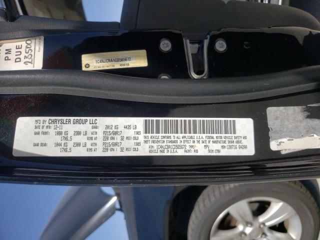 Photo 10 from auction – 2012 JEEP COMPASS SP with VIN 1C4NJCBA1CD565672