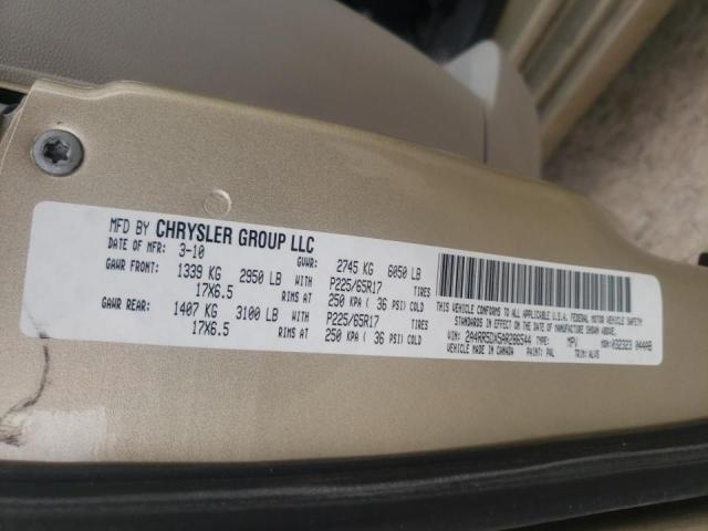 Photo 10 from auction – 2010 CHRYSLER TOWN&COUNT with VIN 2A4RR5DX5AR286544