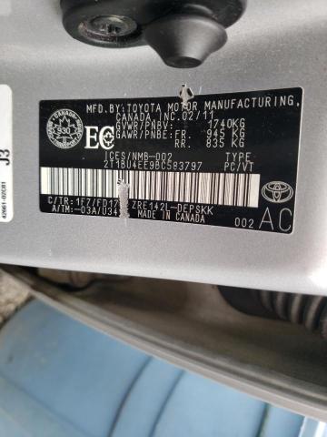 Photo 10 from auction – 2011 TOYOTA COROLLA BA with VIN 2T1BU4EE9BC583797