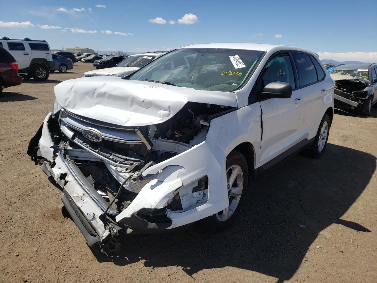 Photo 2 from auction – 2017 FORD EDGE SE with VIN 2FMPK3G98HBC41227