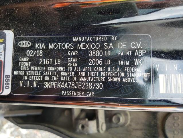 Photo 10 from auction – 2018 KIA FORTE LX with VIN 3KPFK4A78JE238730