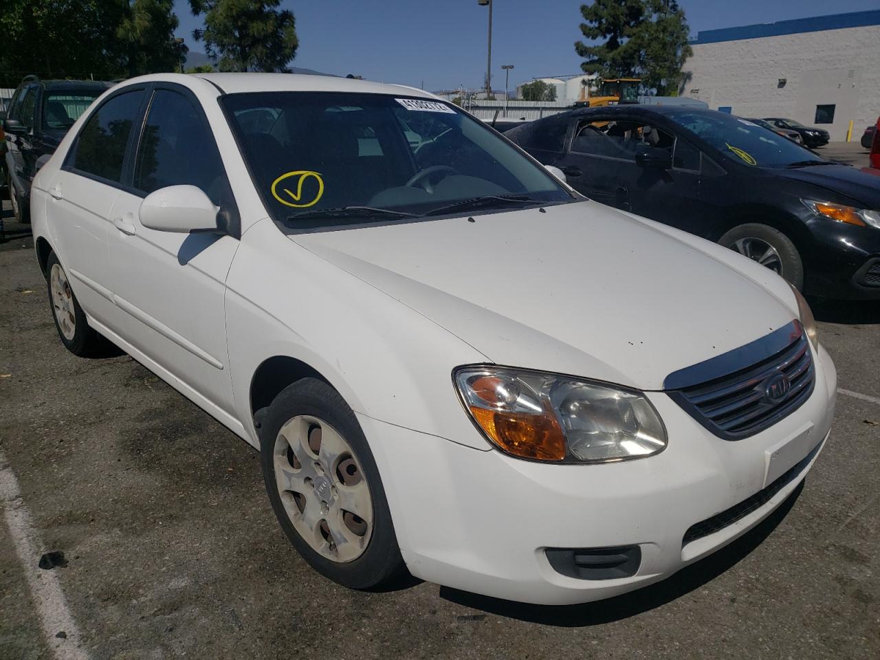 KIA SPECTRA EX 2009 with VIN KNAFE222595664202 - Photo from auction