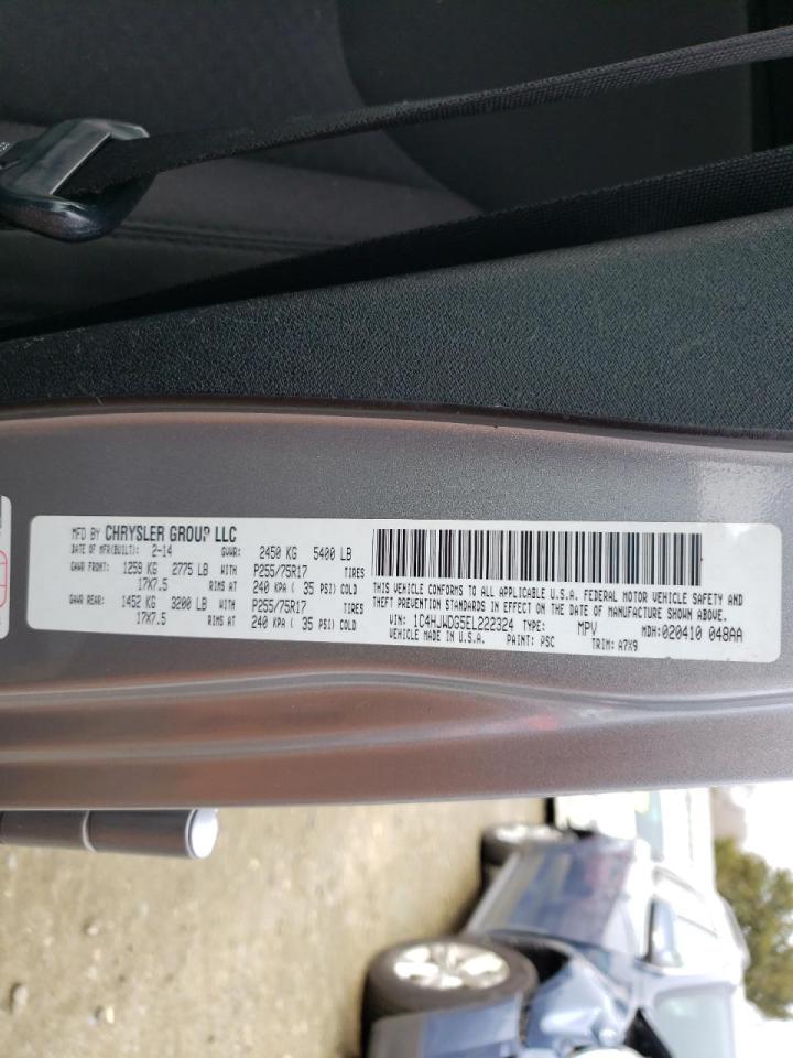 Photo 10 from auction – 2014 JEEP WRANGLER U with VIN 1C4HJWDG5EL222324