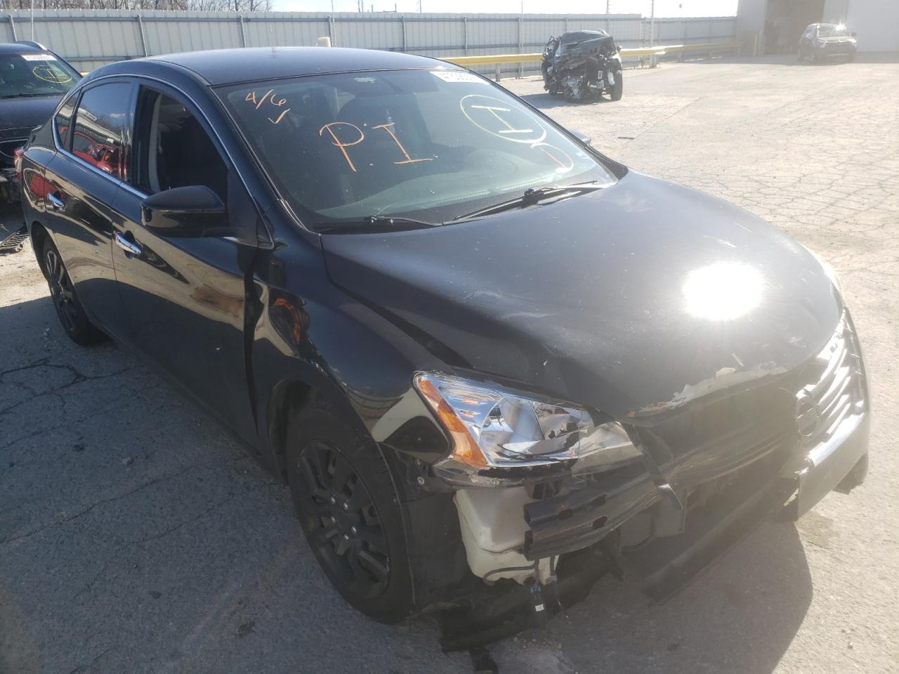 NISSAN SENTRA S 2014 with VIN 3N1AB7AP1EY265500 - Photo from auction