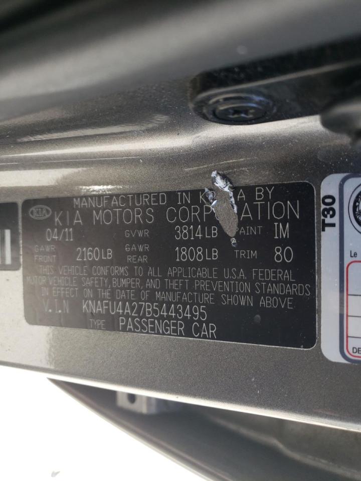 Photo 10 from auction – 2011 KIA FORTE EX with VIN KNAFU4A27B5443495