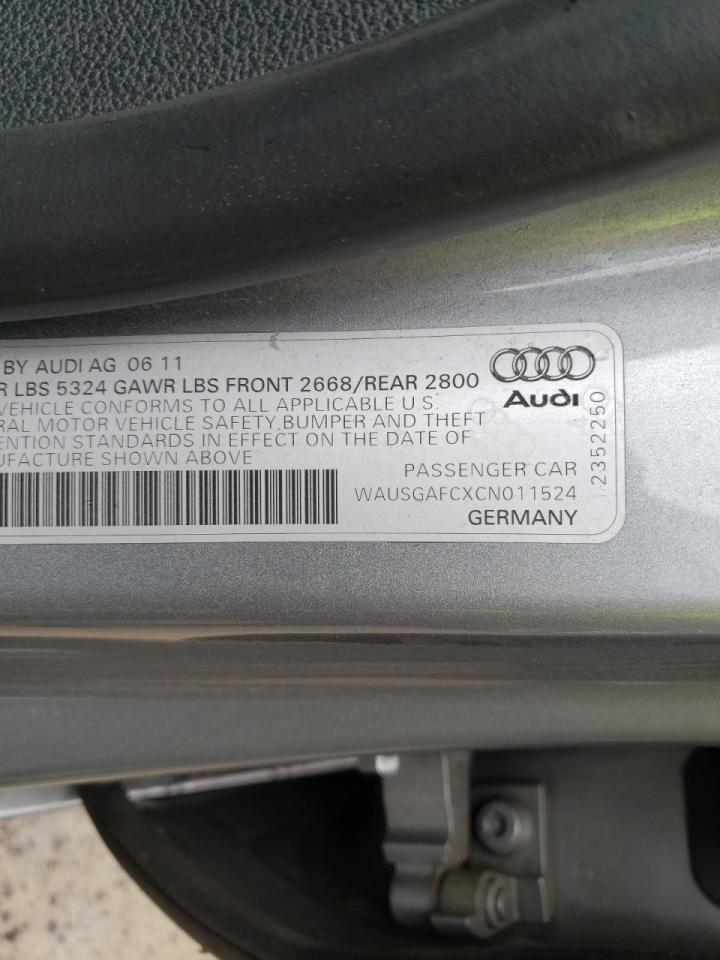 صورة رقم 10 من المزاد - 2012 AUDI A7 PRESTIG مع VIN WAUSGAFCXCN011524