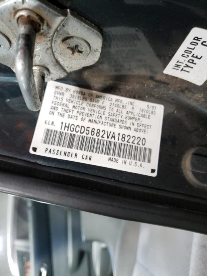 Photo 10 from auction – 1997 HONDA ACCORD VAL with VIN 1HGCD5682VA182220