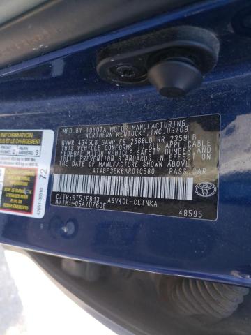 Photo 10 from auction – 2010 TOYOTA CAMRY BASE with VIN 4T4BF3EK6AR010580