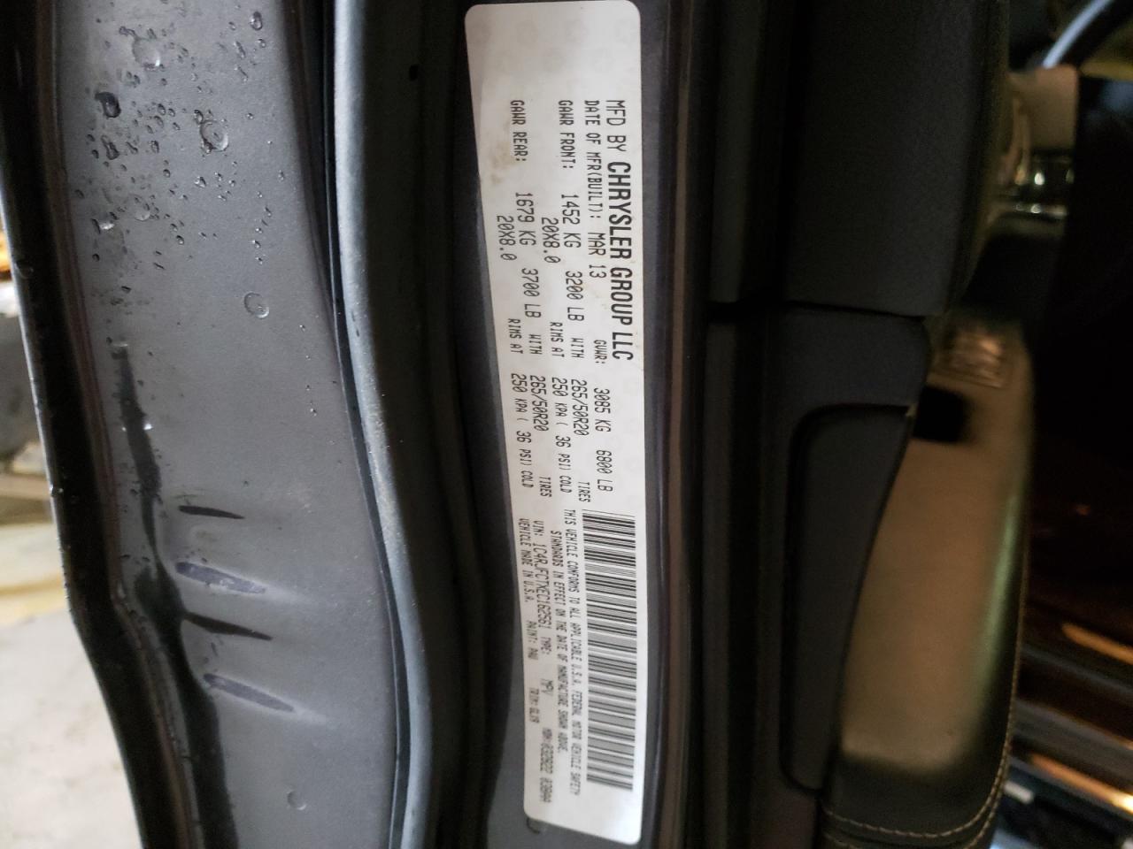 Photo 10 from auction – 2014 JEEP GRAND CHER with VIN 1C4RJFCTXEC162561