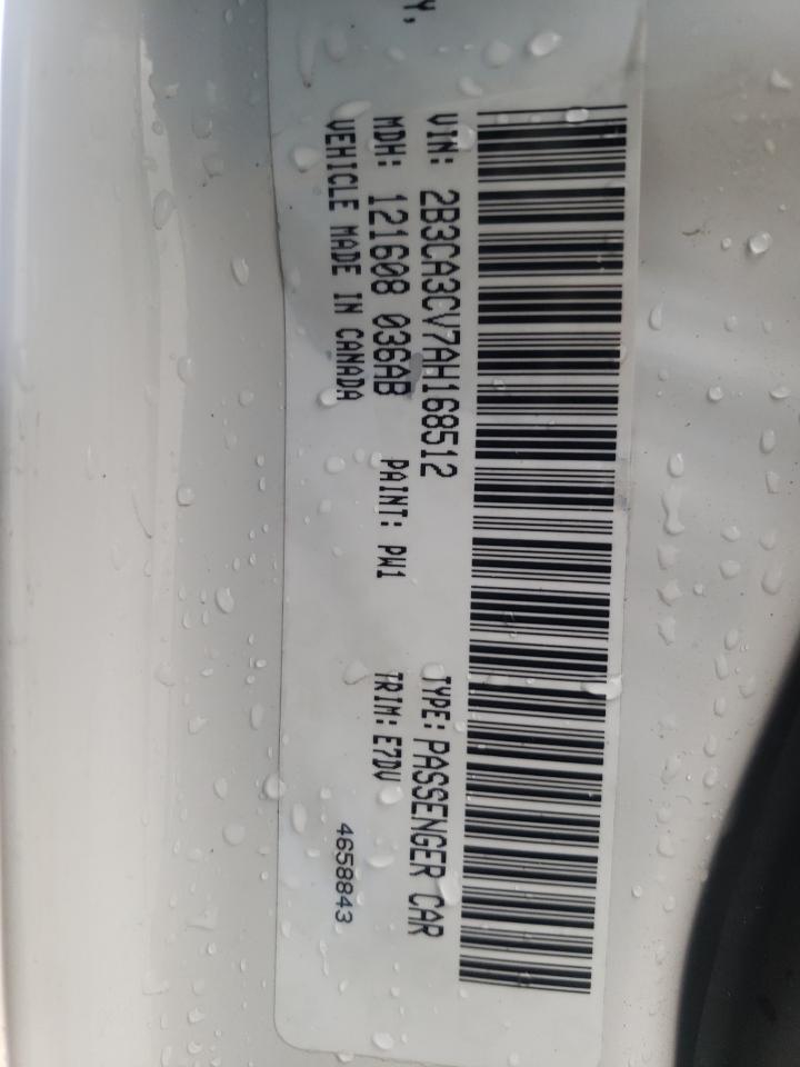 صورة رقم 10 من المزاد - 2010 DODGE CHARGER SX مع VIN 2B3CA3CV7AH168512