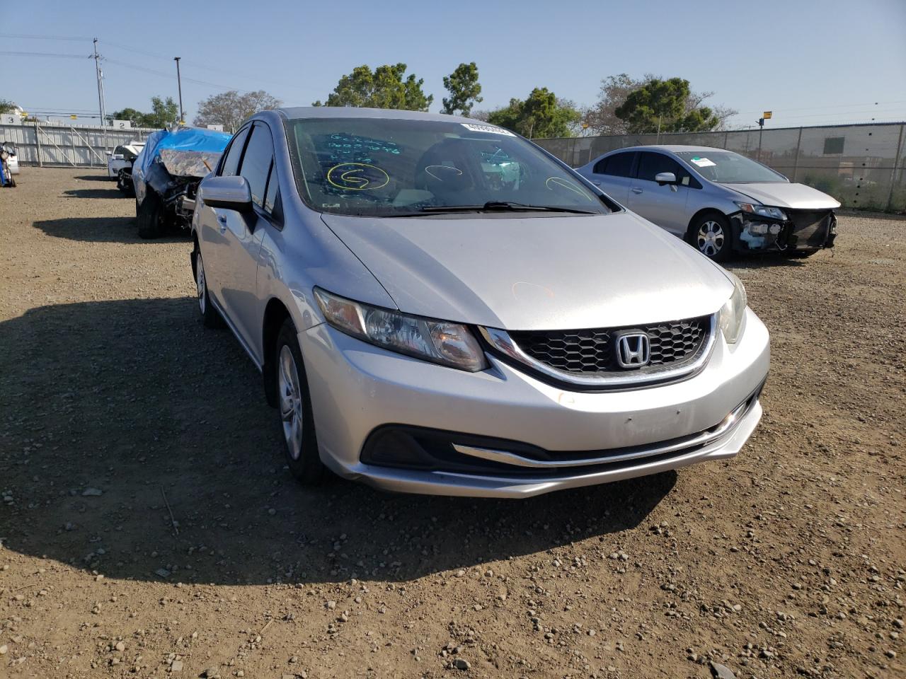 Photo 1 from auction – 2014 HONDA CIVIC LX with VIN 19XFB2F58EE012463