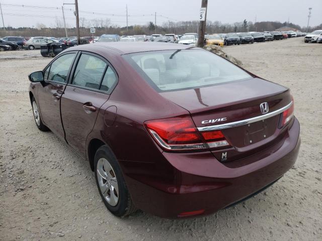 Photo 3 from auction – 2014 HONDA CIVIC LX with VIN 19XFB2F55EE255163