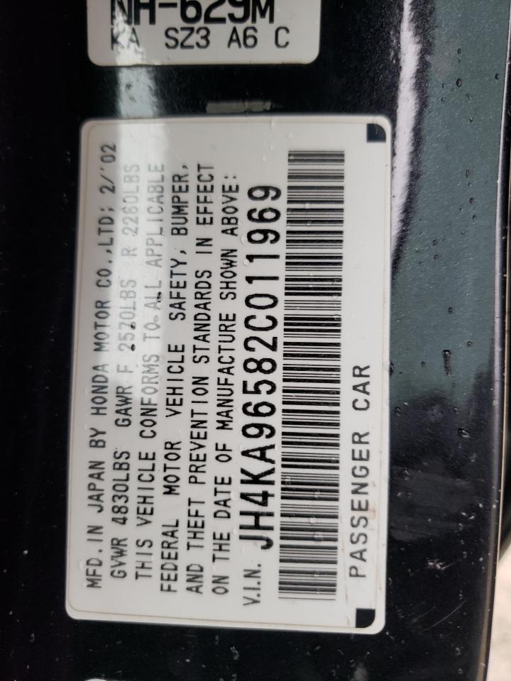 Photo 10 from auction – 2002 ACURA 3.5RL with VIN JH4KA96582C011969