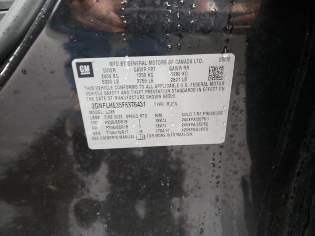 Photo 10 from auction – 2015 CHEVROLET EQUINOX LT with VIN 2GNFLHE35F6376431