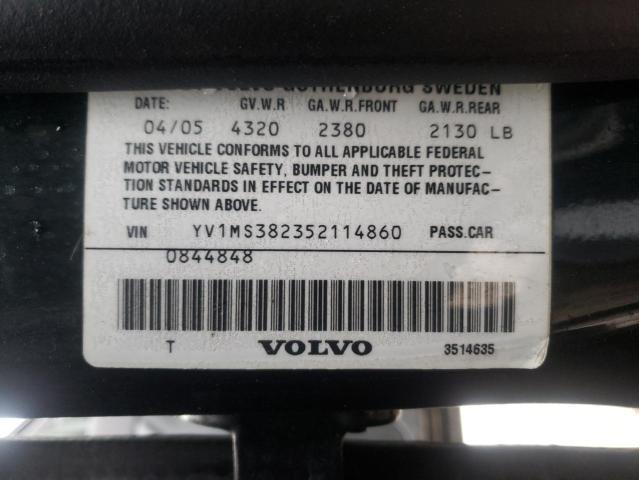 Photo 10 from auction – 2005 VOLVO S40 with VIN YV1MS382352114860
