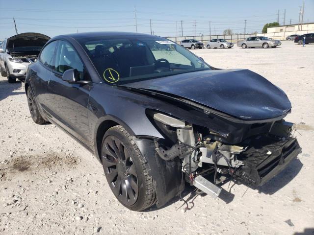 TESLA MODEL 3 2021 with VIN 5YJ3E1EC2MF037761 - Photo from auction