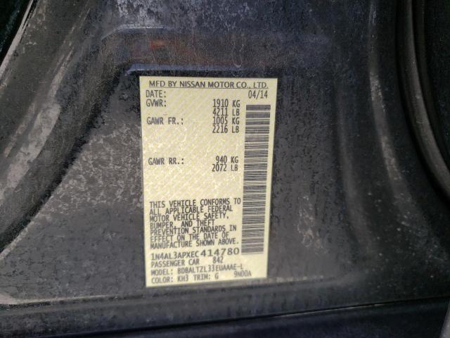Photo 10 from auction – 2014 NISSAN ALTIMA 2.5 with VIN 1N4AL3APXEC414780