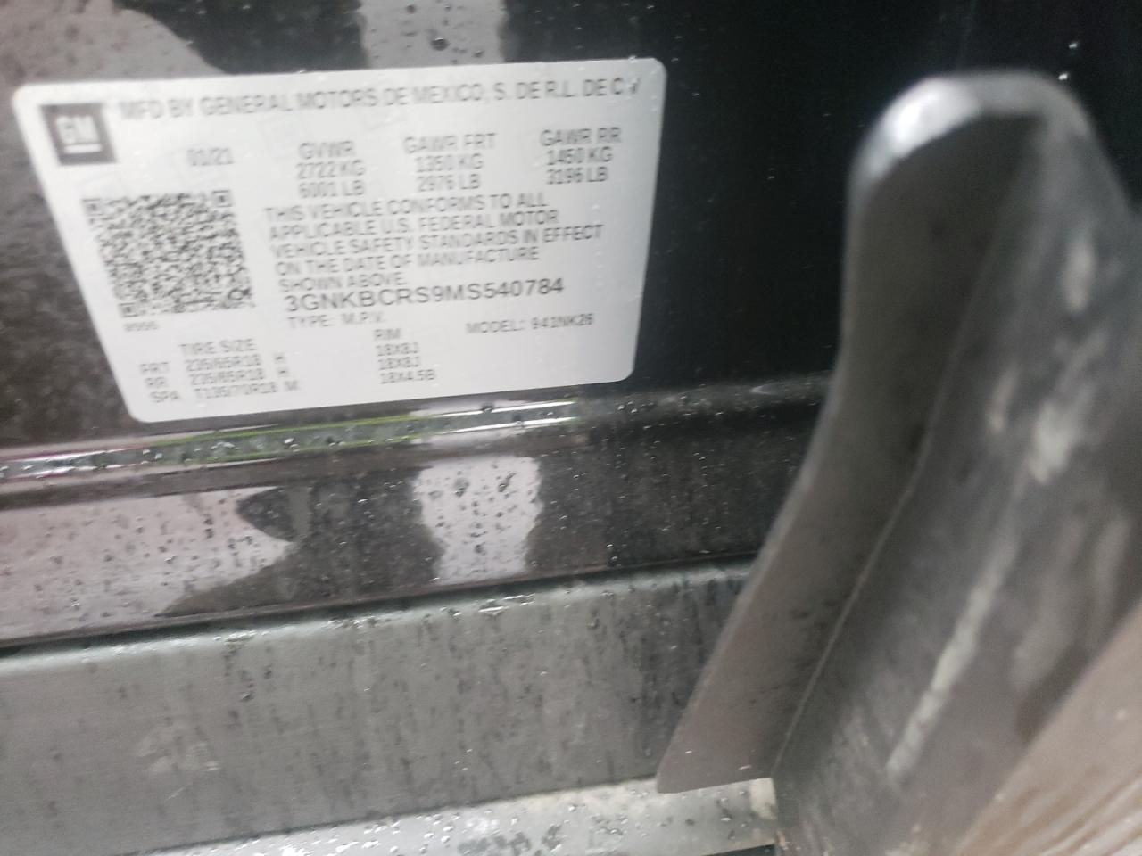 Zdjęcie 10 z aukcji – 2021 CHEVROLET BLAZER 2LT z VIN 3GNKBCRS9MS540784