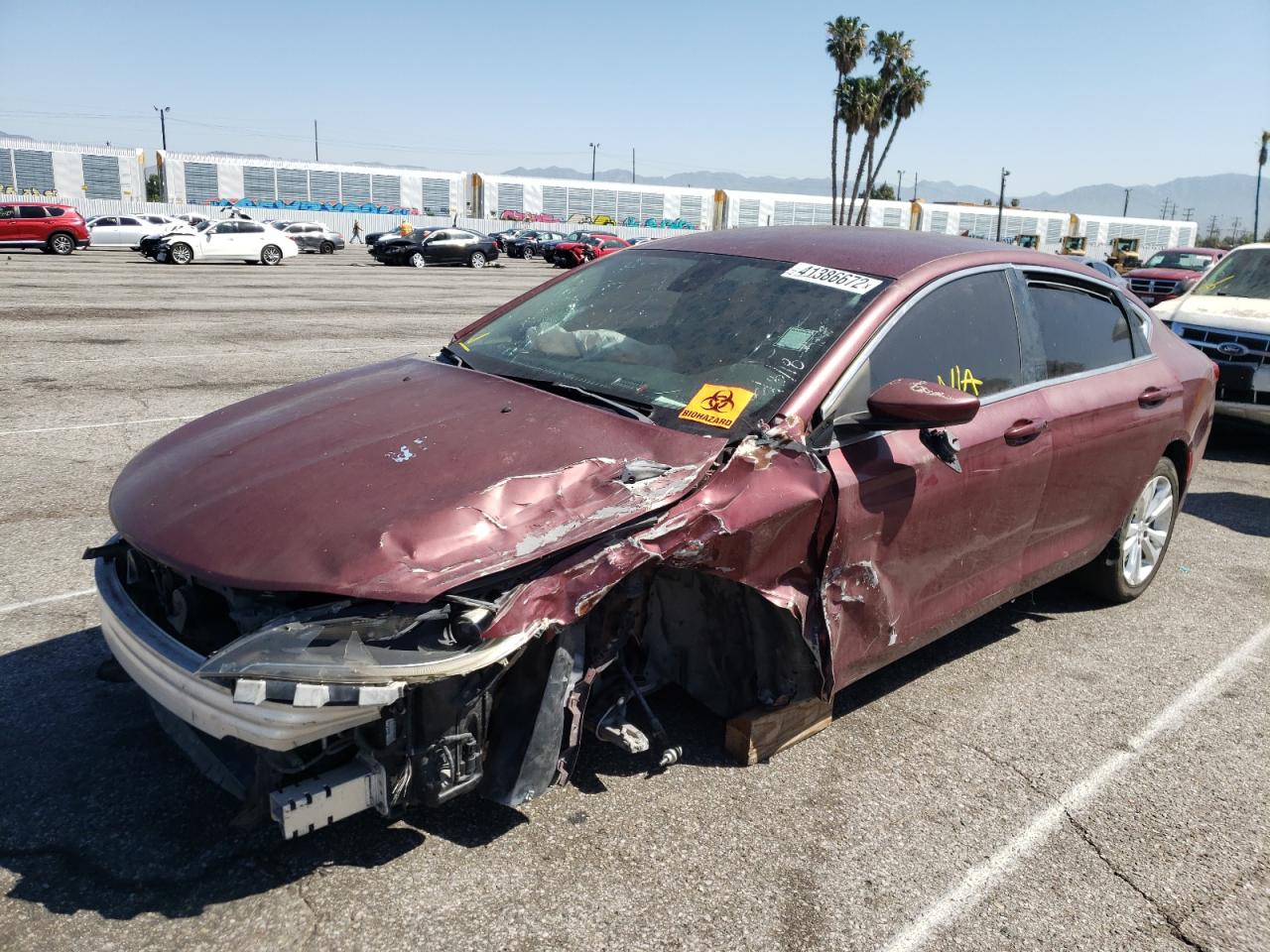 Photo 2 from auction – 2016 CHRYSLER 200 LIMITE with VIN 1C3CCCAB5GN184262