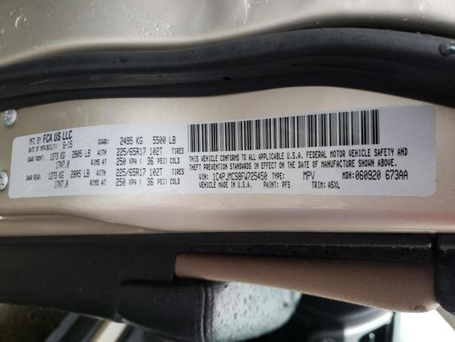 Photo 10 from auction – 2015 JEEP CHEROKEE L with VIN 1C4PJMCS8FW725450