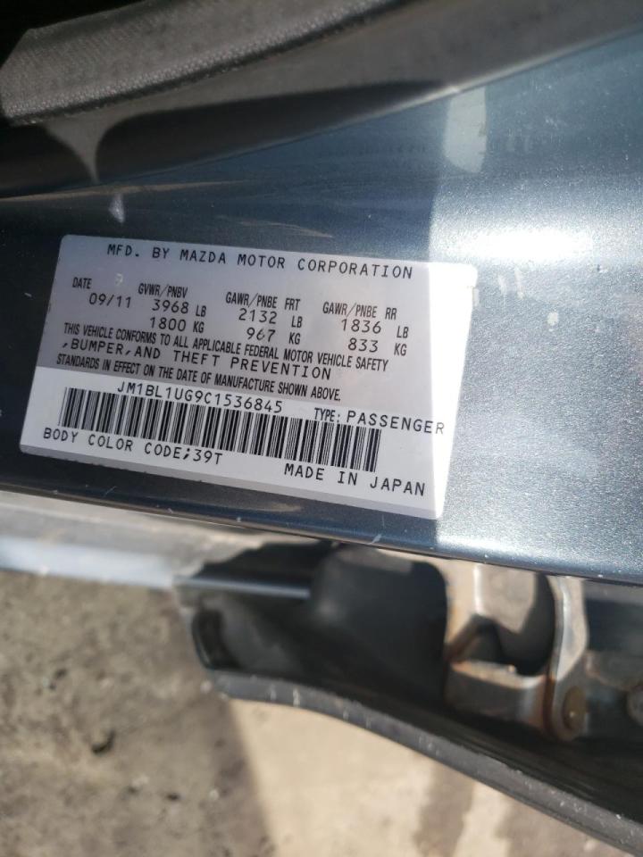 Photo 10 from auction – 2012 MAZDA 3 I with VIN JM1BL1UG9C1536845