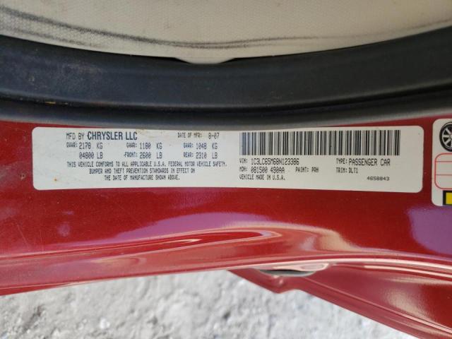 Photo 10 from auction – 2008 CHRYSLER SEBRING LI with VIN 1C3LC65M68N123386