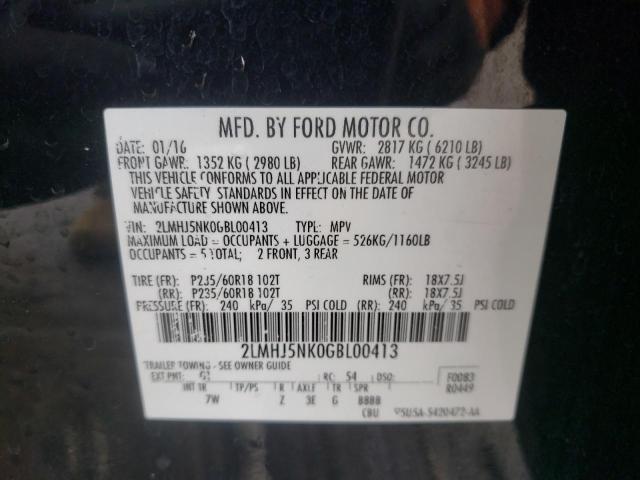 Photo 10 from auction – 2016 LINCOLN MKT with VIN 2LMHJ5NK0GBL00413