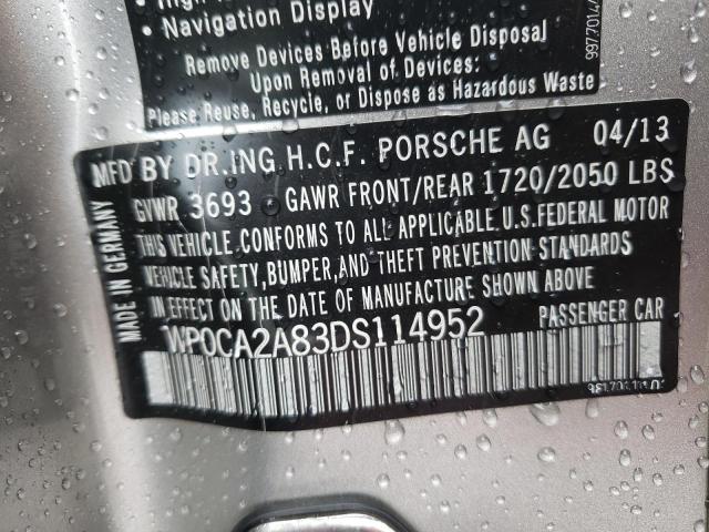 Photo 10 from auction – 2013 PORSCHE BOXSTER with VIN WP0CA2A83DS114952