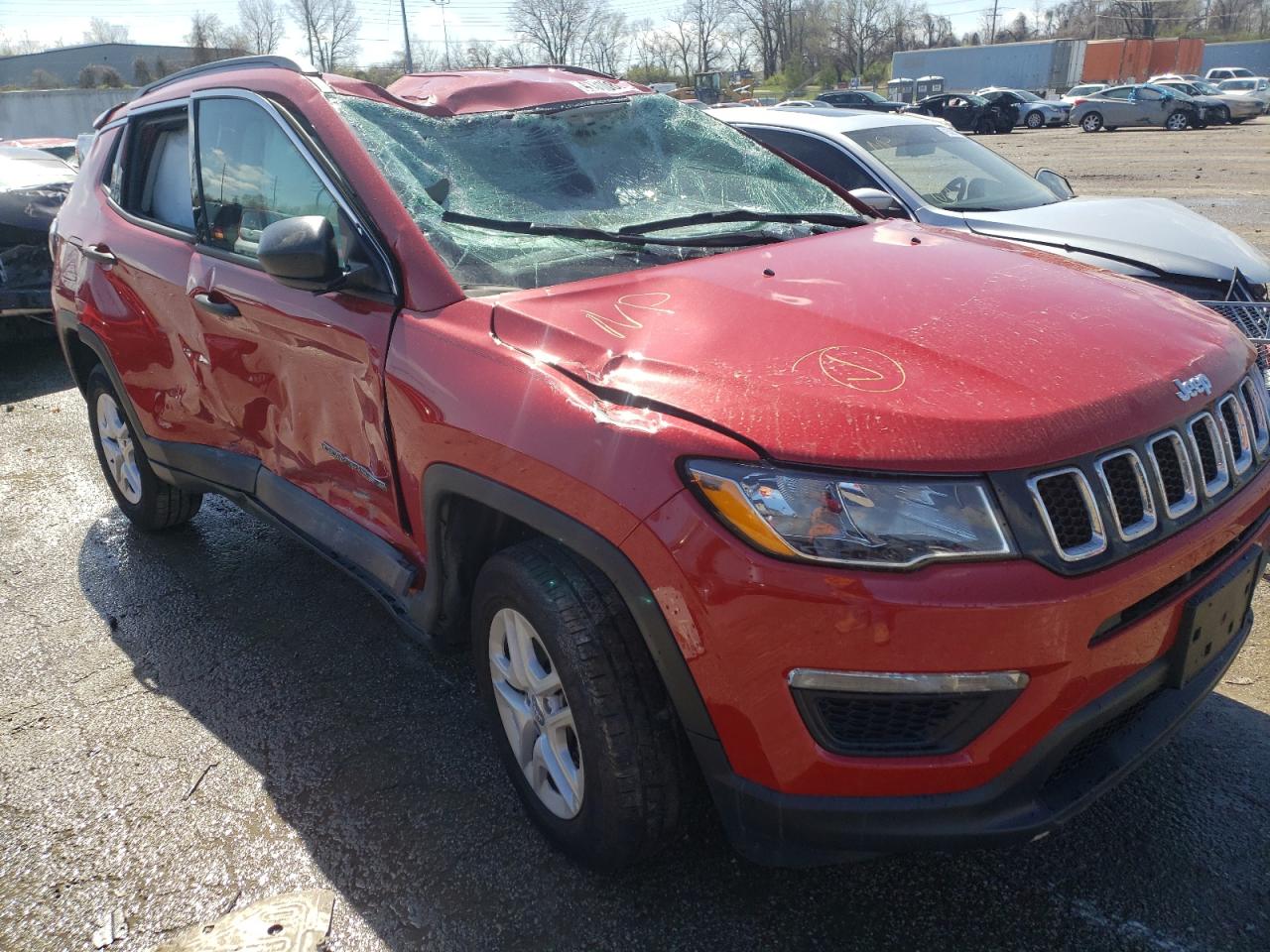 Photo 9 from auction – 2021 JEEP COMPASS SP with VIN 3C4NJDAB3MT552174