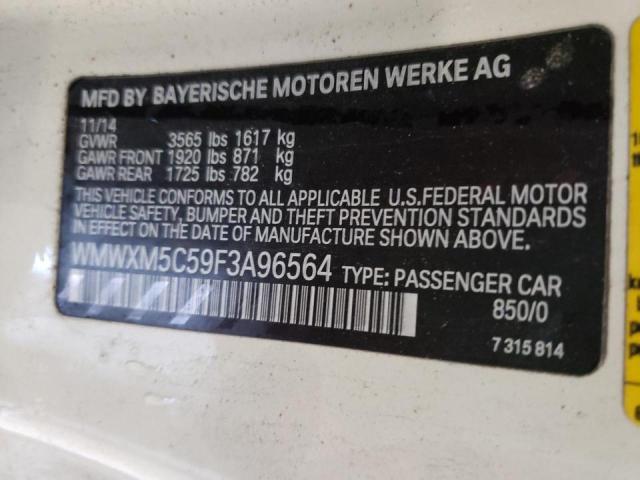 Photo 10 from auction – 2015 MINI COOPER with VIN WMWXM5C59F3A96564