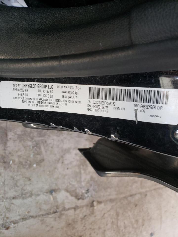 Photo 10 from auction – 2015 CHRYSLER 200 LIMITE with VIN 1C3CCCAB9FN559102