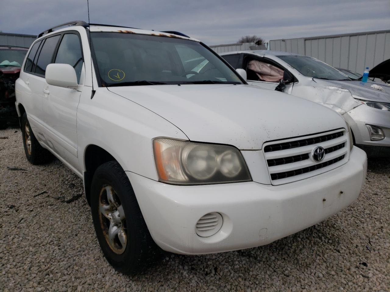 TOYOTA HIGHLANDER 2003 with VIN JTEGD21A130060732 - Photo from auction