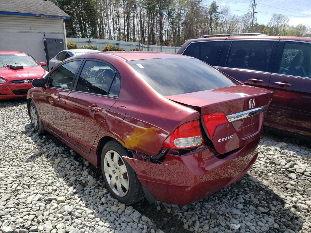 Photo 3 from auction – 2009 HONDA CIVIC LX with VIN 19XFA16569E001027