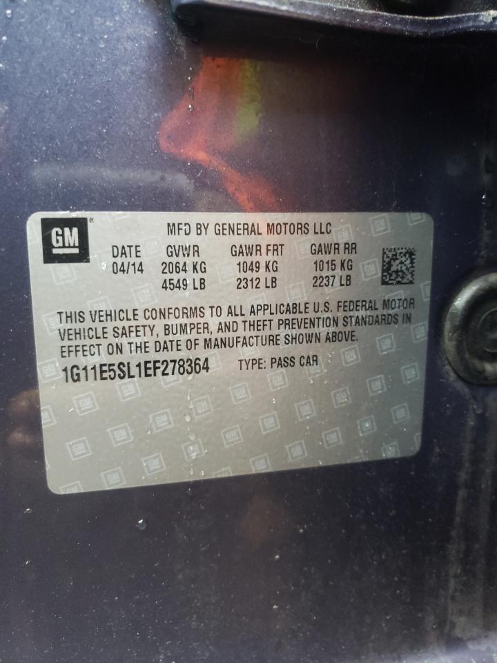 Photo 10 from auction – 2014 CHEVROLET MALIBU 2LT with VIN 1G11E5SL1EF278364