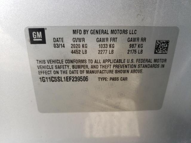 Photo 10 from auction – 2014 CHEVROLET MALIBU 1LT with VIN 1G11C5SL1EF239506