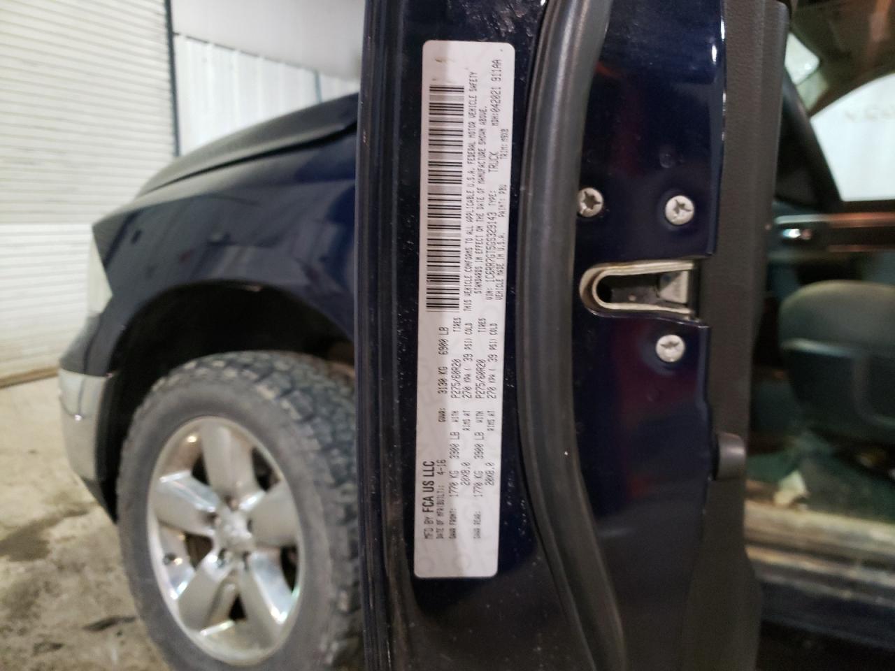 Photo 10 from auction – 2016 RAM 1500 SLT with VIN 1C6RR7GT5GS329143