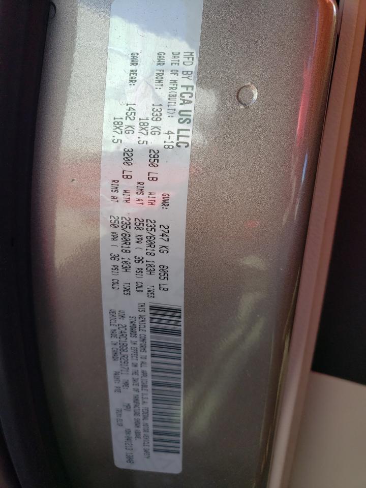 Photo 10 from auction – 2018 CHRYSLER PACIFICA T with VIN 2C4RC1BG8JR291711