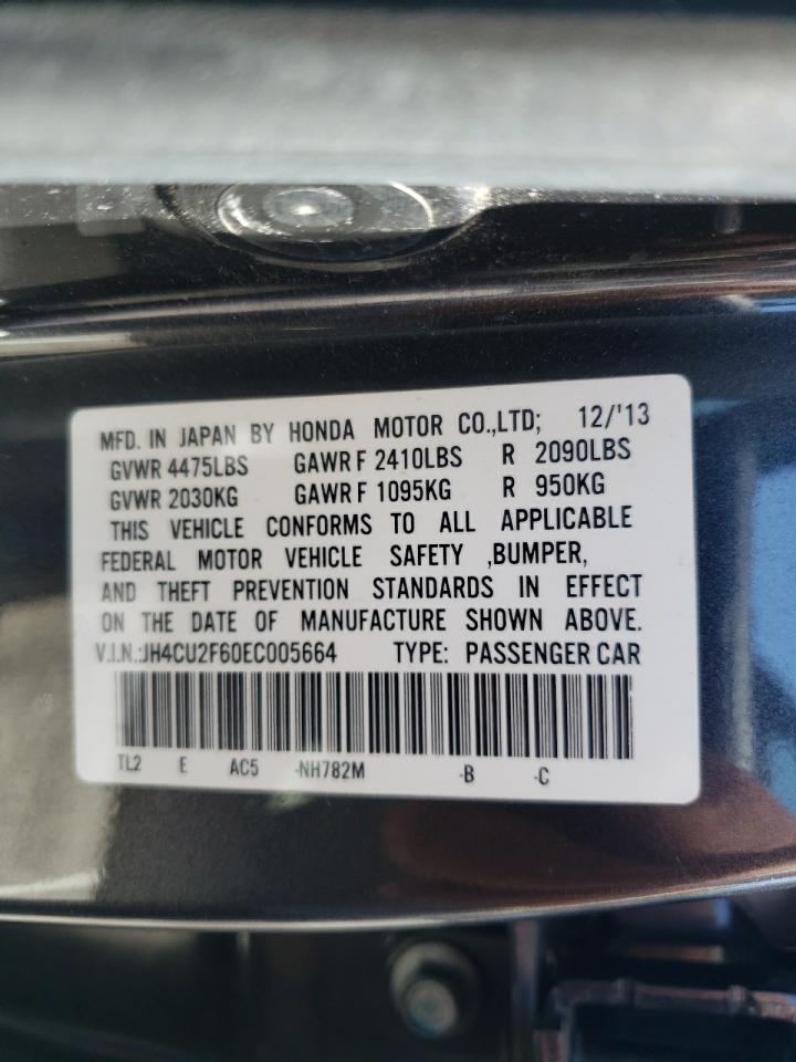 Photo 10 from auction – 2014 ACURA TSX TECH with VIN JH4CU2F60EC005664