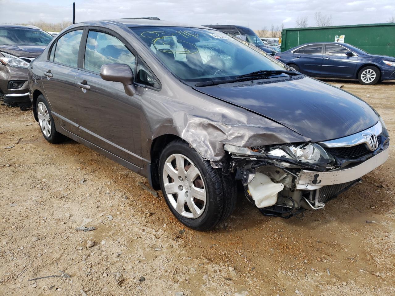 HONDA CIVIC LX 2010 with VIN 19XFA1F53AE067412 - Photo from auction