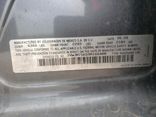 Photo 10 from auction – 2009 VOLKSWAGEN JETTA S with VIN 3VWJM71K59M166488