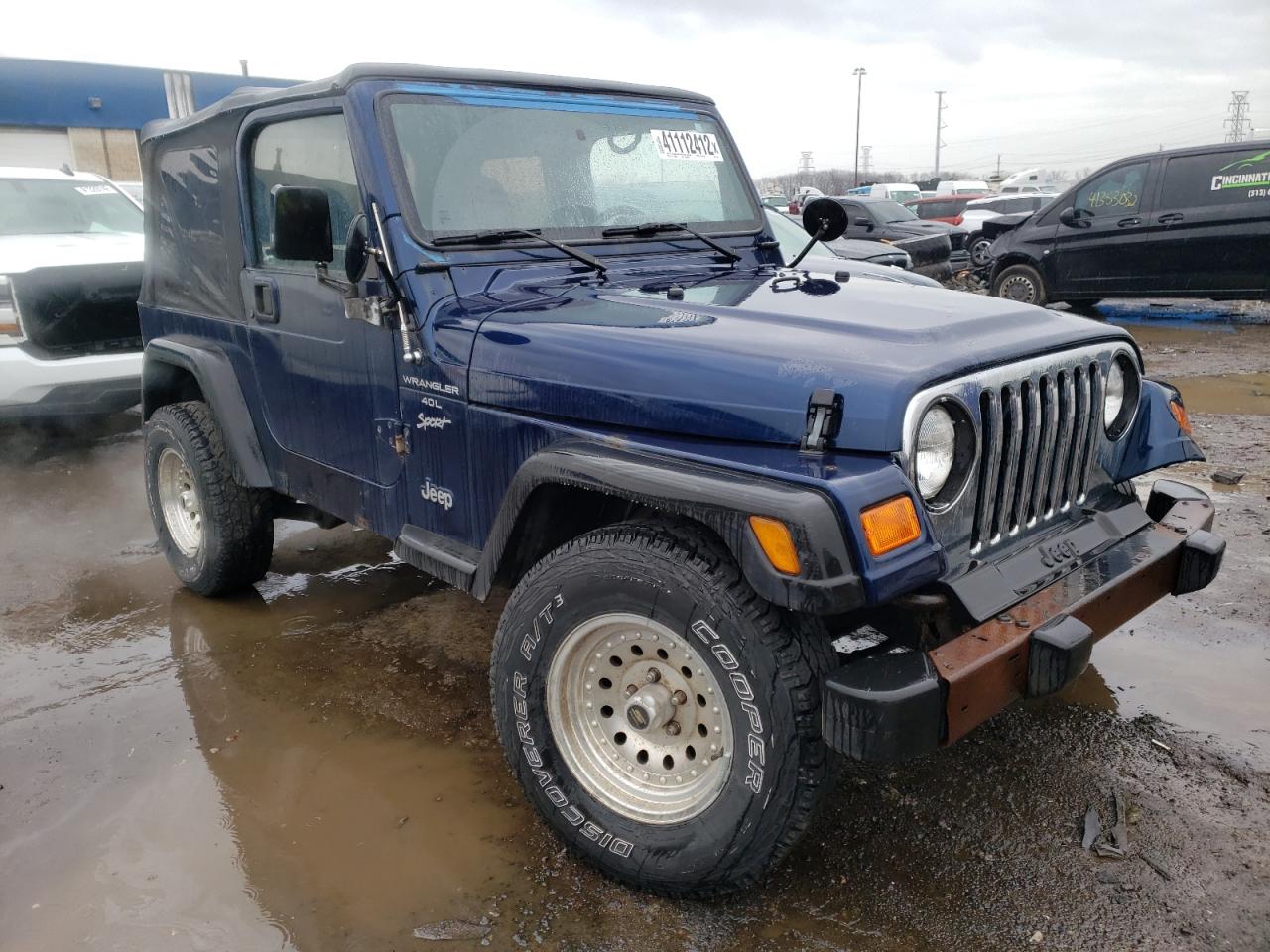 JEEP WRANGLER / 2000 with VIN 1J4FA49S7YP768915 - Photo from auction