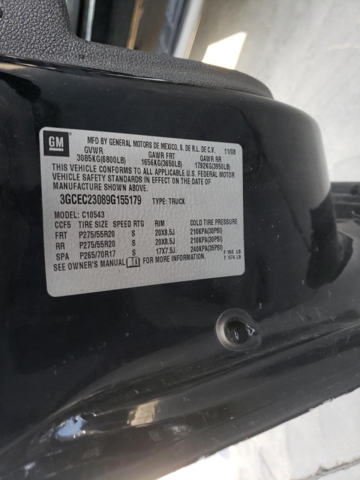 Photo 10 from auction – 2009 CHEVROLET SILVERADO with VIN 3GCEC23089G155179