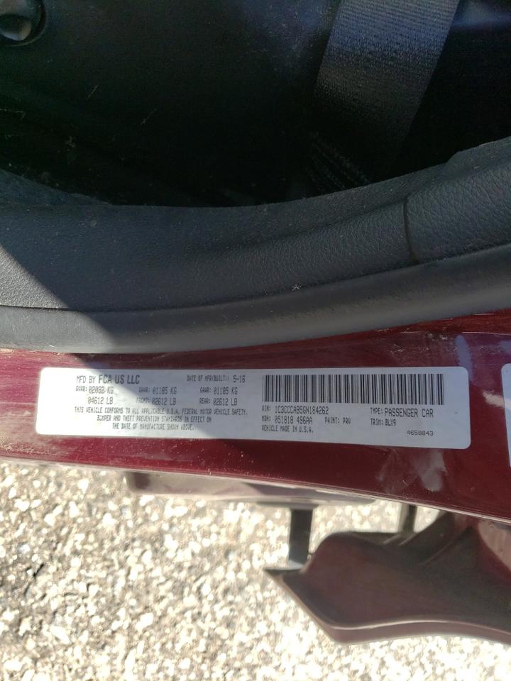 Photo 10 from auction – 2016 CHRYSLER 200 LIMITE with VIN 1C3CCCAB5GN184262